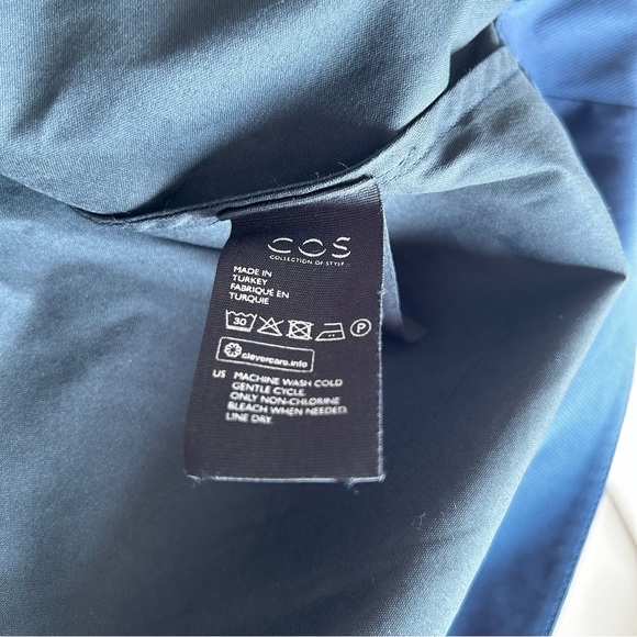COS Shirt Dress Navy - Picture 7 of 10